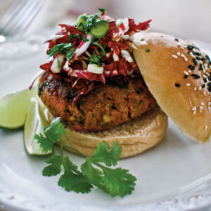 Thai Carrot Burger Recipe Image